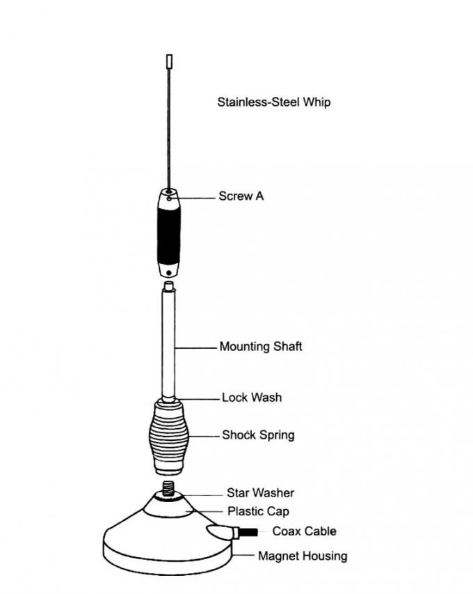 pl-259 le type câble de fréquence de l'antenne 27Mhz de CB de voiture se prolonge à 550mm