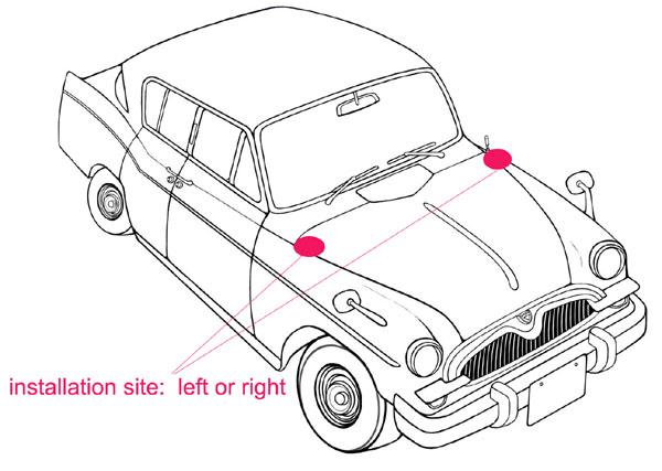 Conception simple d'antenne flexible de voiture d'AM FM, antenne de toit de voiture/antenne