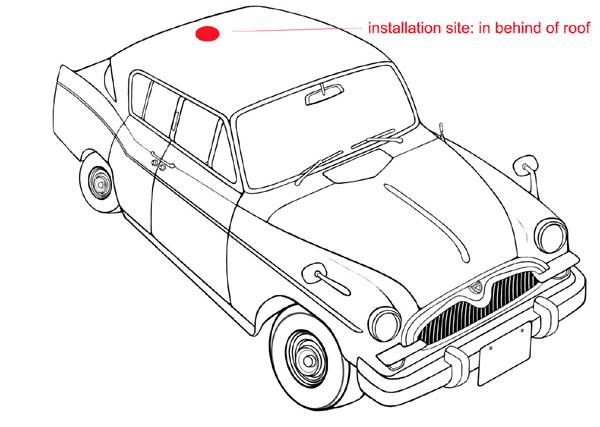 Antenne factice adaptée aux besoins du client de voiture de bâti de toit, couleur multi aérienne de voiture automatique